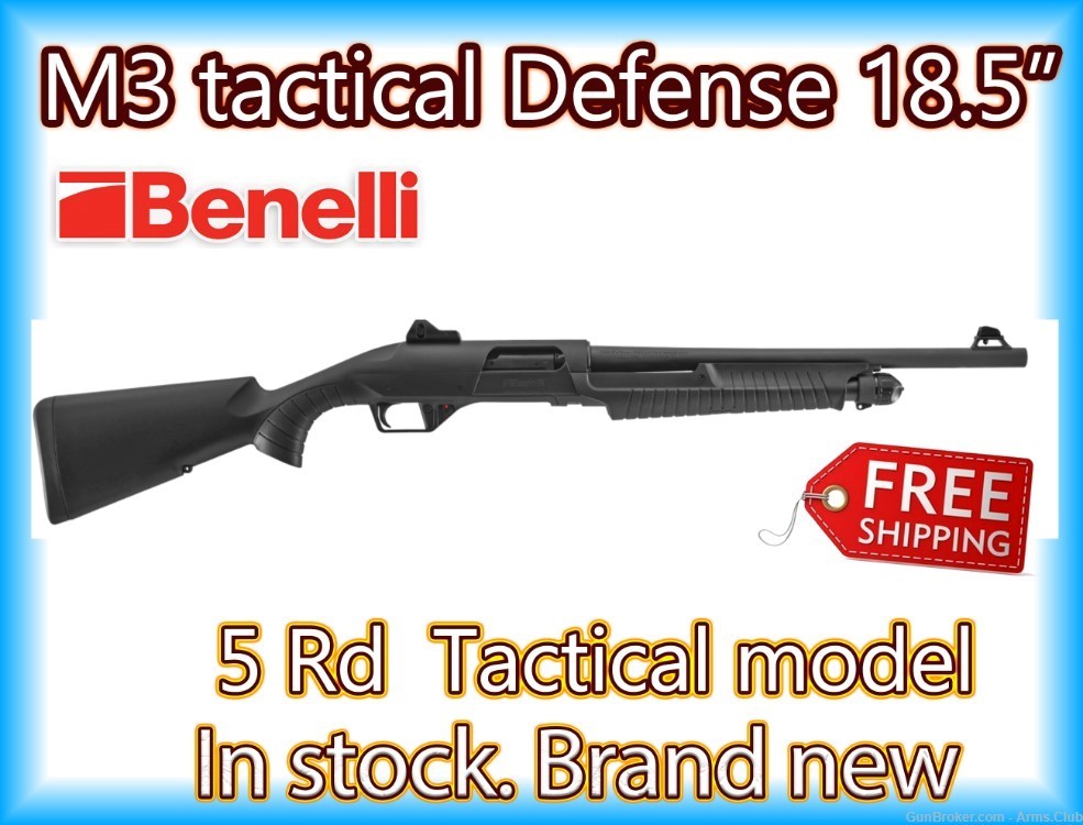 BENELLI M3 TACTICAL 12 20580 TACTICAL M3 BENELLI-M3 - Pump Action ...