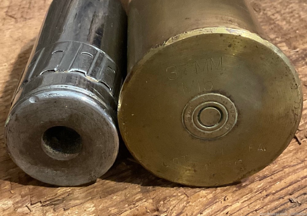 37mm M16 Anti Tank Round INERT WWII - Large Bore, Inert & Cannon Ammo ...