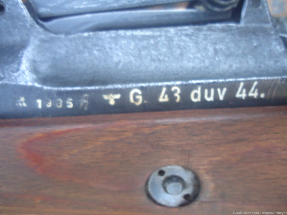 WW2 GERMAN G43 WEHRMACHT/ SS USED SNIPER RIFLE 1944 WITH SLING, SCOPE ...