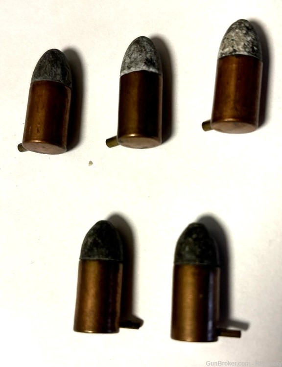 (5) 9 m/m Pinfire Cartridges - Headstamped 