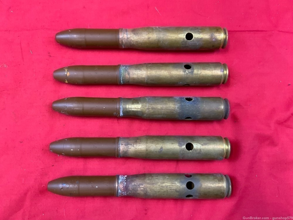 USGI WWII 20MM A.S.C. 1943 20 MM Ammo Dummy LOT x5 Demilled Collector C ...