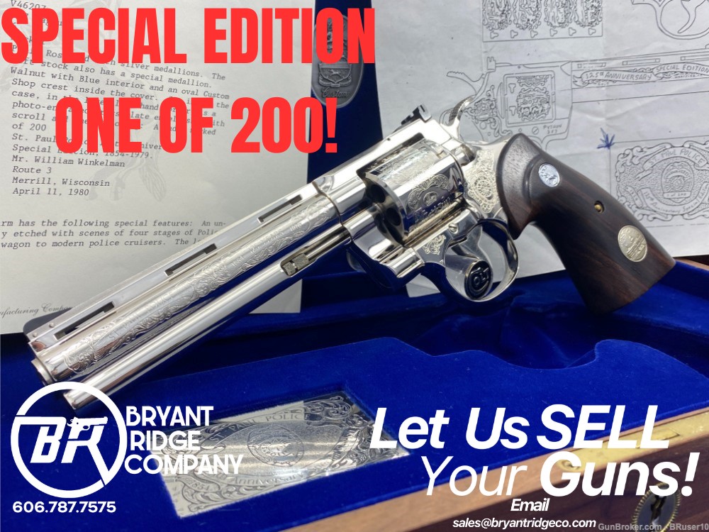 1980 Colt Python *SPECIAL EDITION ONE OF 200* St. Paul Police ...