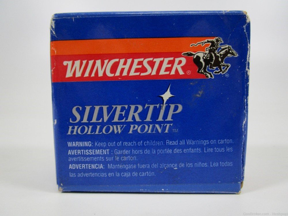 Winchester SHP357 38/357 Caliber 145Gr 100Ct Bullets Silvertip Hollow Point-img-0