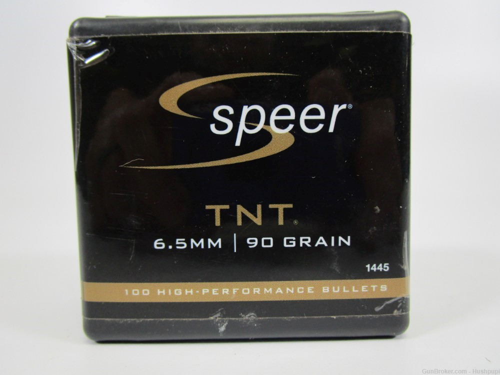 Speer 1445 6.5mm .264" TNT HP 90 Gr. 100 Ct. Bullets New-img-0