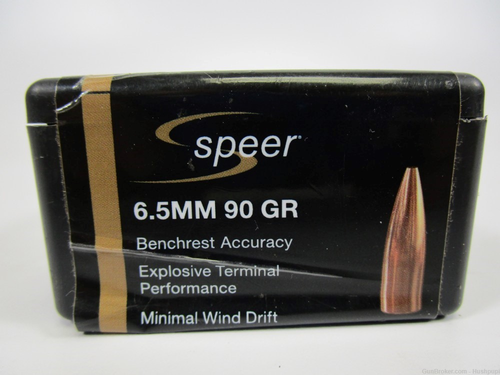Speer 1445 6.5mm .264" TNT HP 90 Gr. 100 Ct. Bullets New-img-1