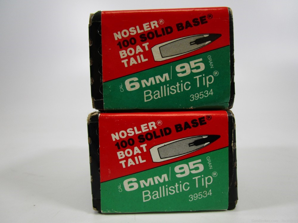 Nosler 6mm 95 Ballistic Tip Cal. .243 250 Ct. Bullets Spitzer 35642 39534-img-1