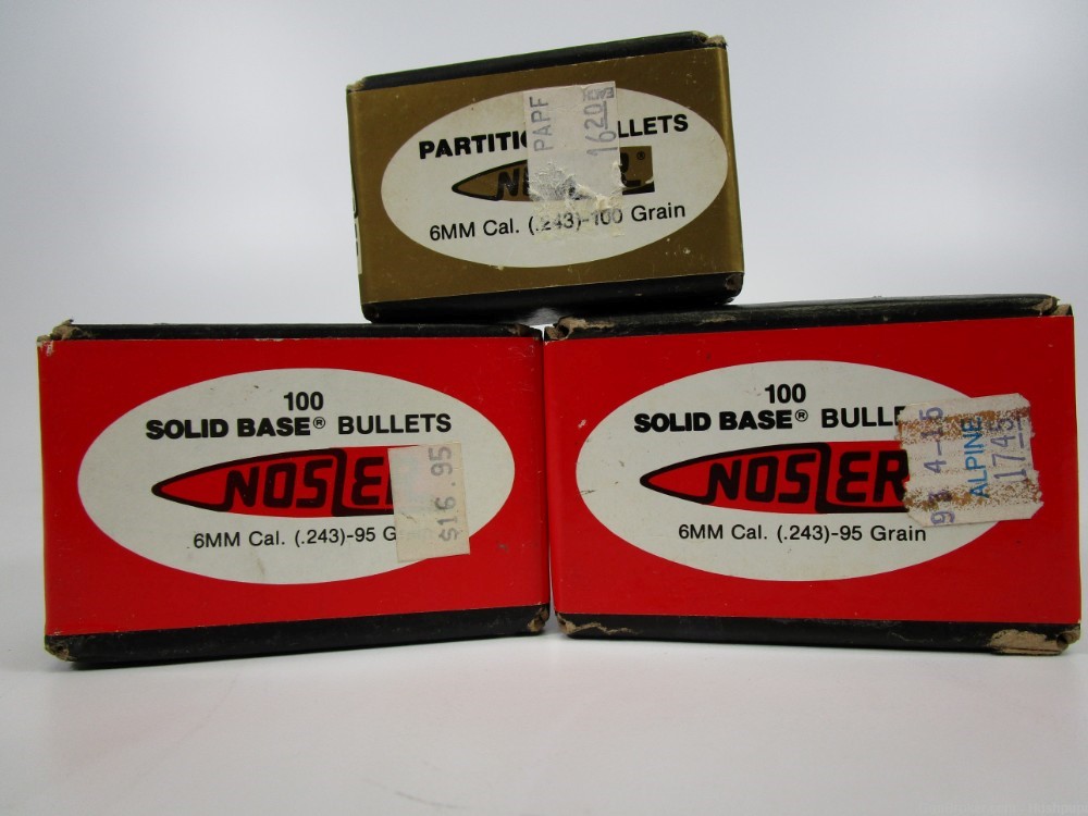 Nosler 6mm 95 Ballistic Tip Cal. .243 250 Ct. Bullets Spitzer 35642 39534-img-0