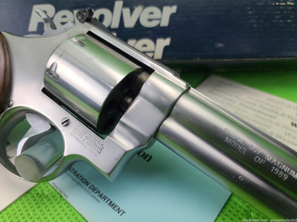 Smith & Wesson 627-0 * 357 Mag PRELOCK STAINLESS 5 1/2" FULL LUG UNFLUTED -img-9