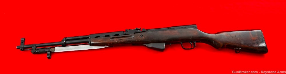 Desired 1952 Russian SKS 7.62x39 w/ Byonet & Red Wood-img-23