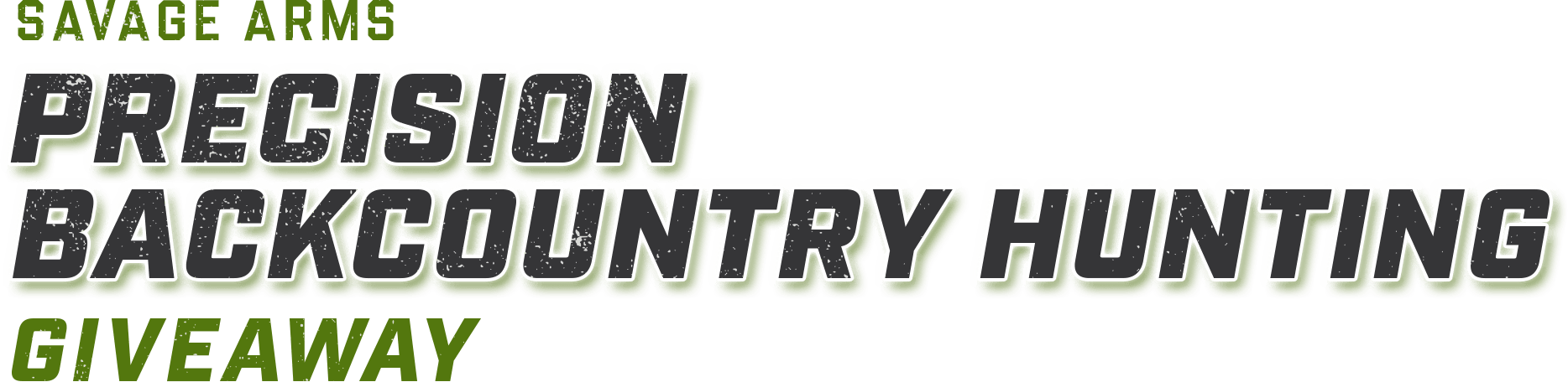 The Savage Arms Precision Backcountry Hunting Giveaway