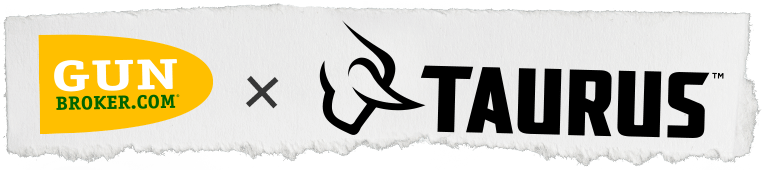 GunBroker.com and Taurus logos