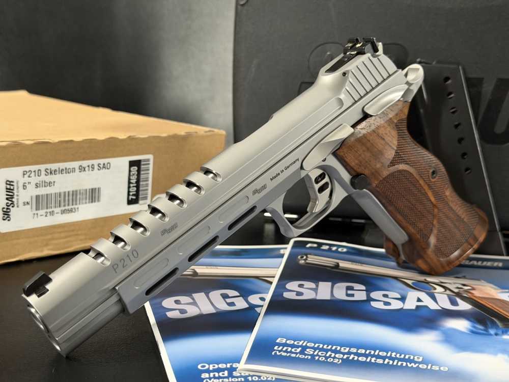 SIG SAUER P210 Skeleton Mastershop 6” 9mm