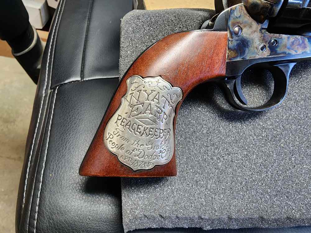 NEW! CIMARRON WYATT EARP BUNTLINE SAA .45LC 10" OLD MODEL CASE HARD COLT LC-img-5