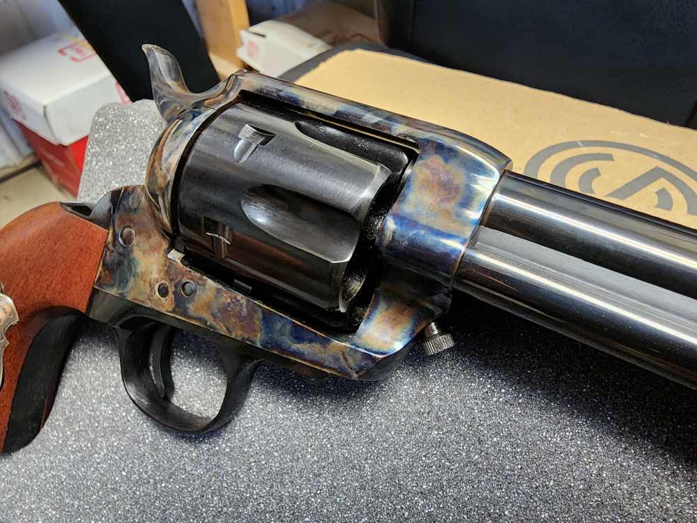 NEW! CIMARRON WYATT EARP BUNTLINE SAA .45LC 10" OLD MODEL CASE HARD COLT LC-img-11