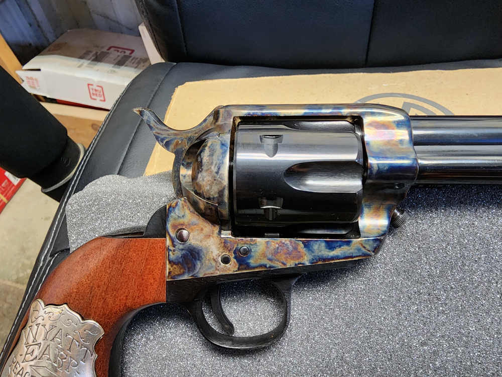 NEW! CIMARRON WYATT EARP BUNTLINE SAA .45LC 10" OLD MODEL CASE HARD COLT LC-img-7