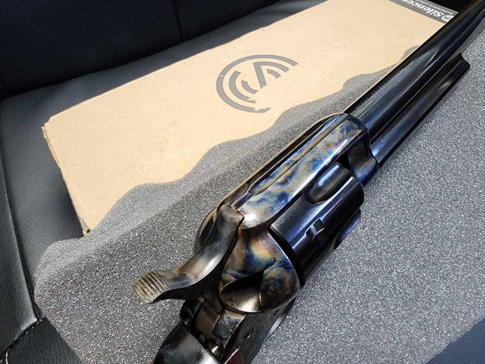 NEW! CIMARRON WYATT EARP BUNTLINE SAA .45LC 10" OLD MODEL CASE HARD COLT LC-img-10
