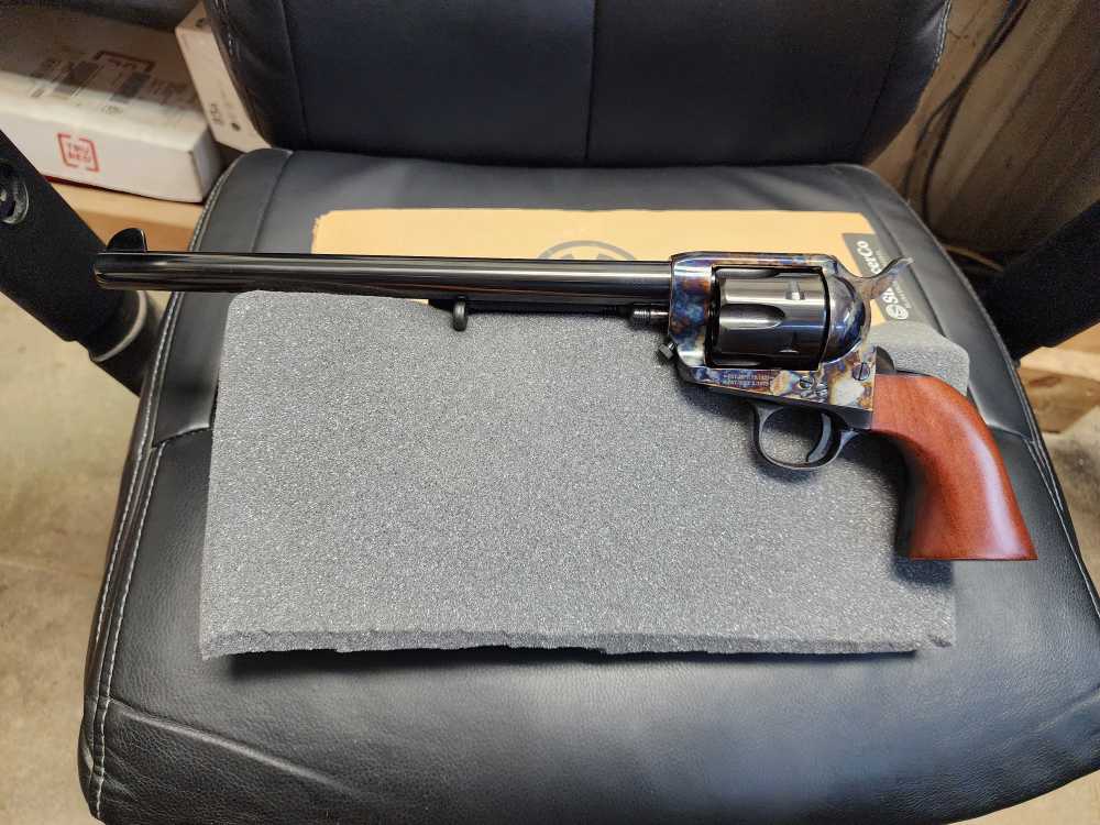 NEW! CIMARRON WYATT EARP BUNTLINE SAA .45LC 10" OLD MODEL CASE HARD COLT LC-img-13