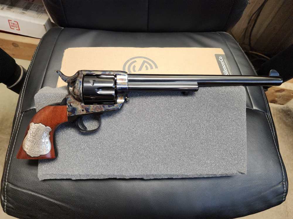 NEW! CIMARRON WYATT EARP BUNTLINE SAA .45LC 10" OLD MODEL CASE HARD COLT LC-img-4