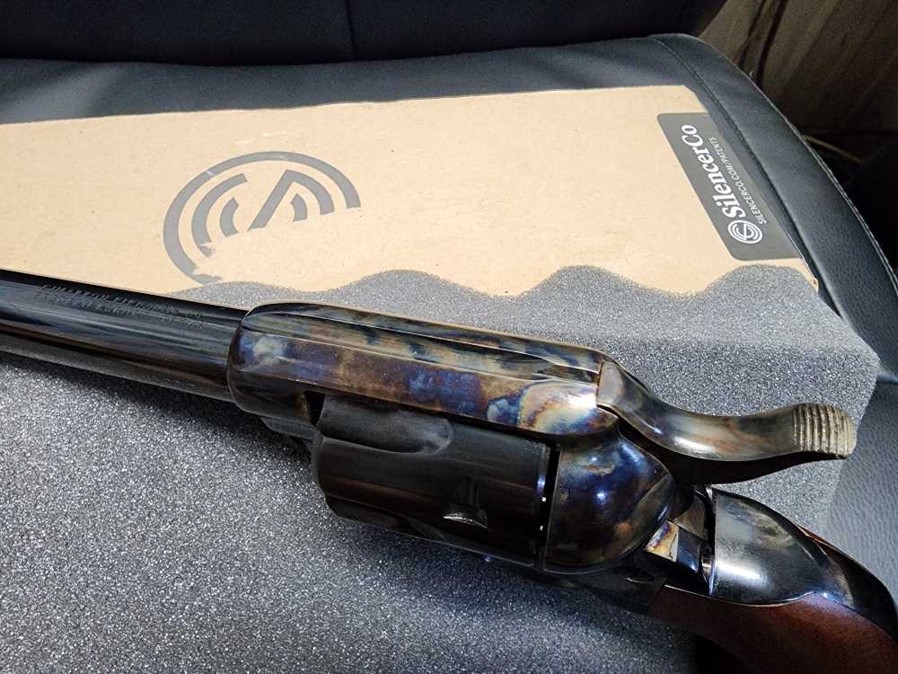 NEW! CIMARRON WYATT EARP BUNTLINE SAA .45LC 10" OLD MODEL CASE HARD COLT LC-img-18