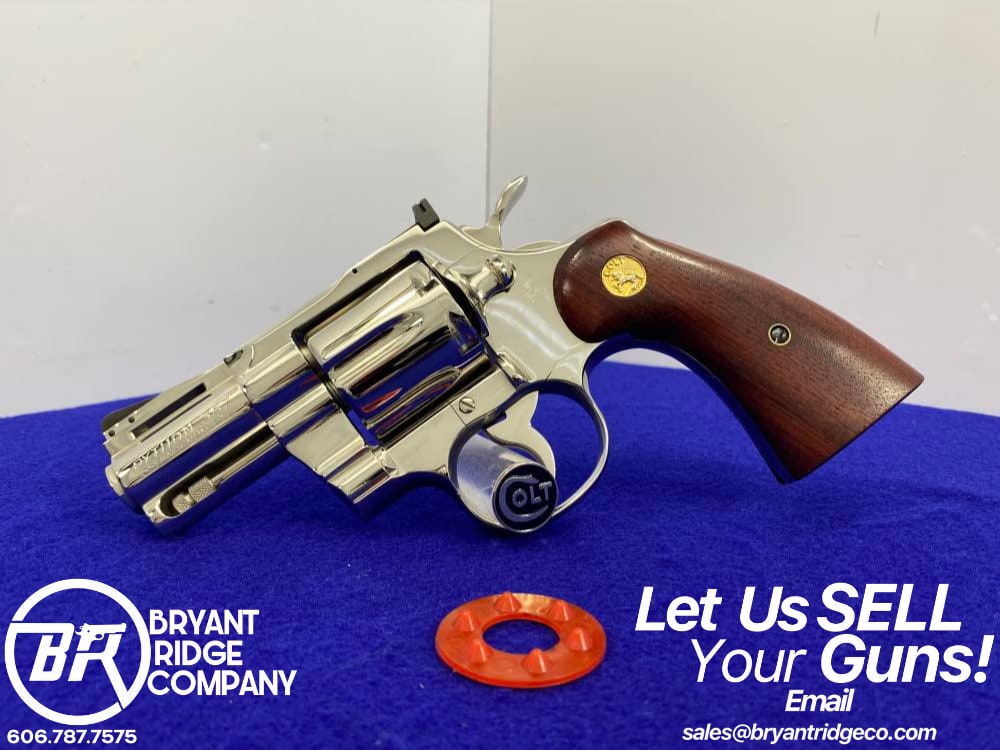 1968 Colt Python .357 Mag Nickel 2.5