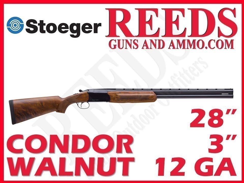 Stoeger Condor Field Walnut Blued 12 Ga 3in 28in 31030 - Over Under ...