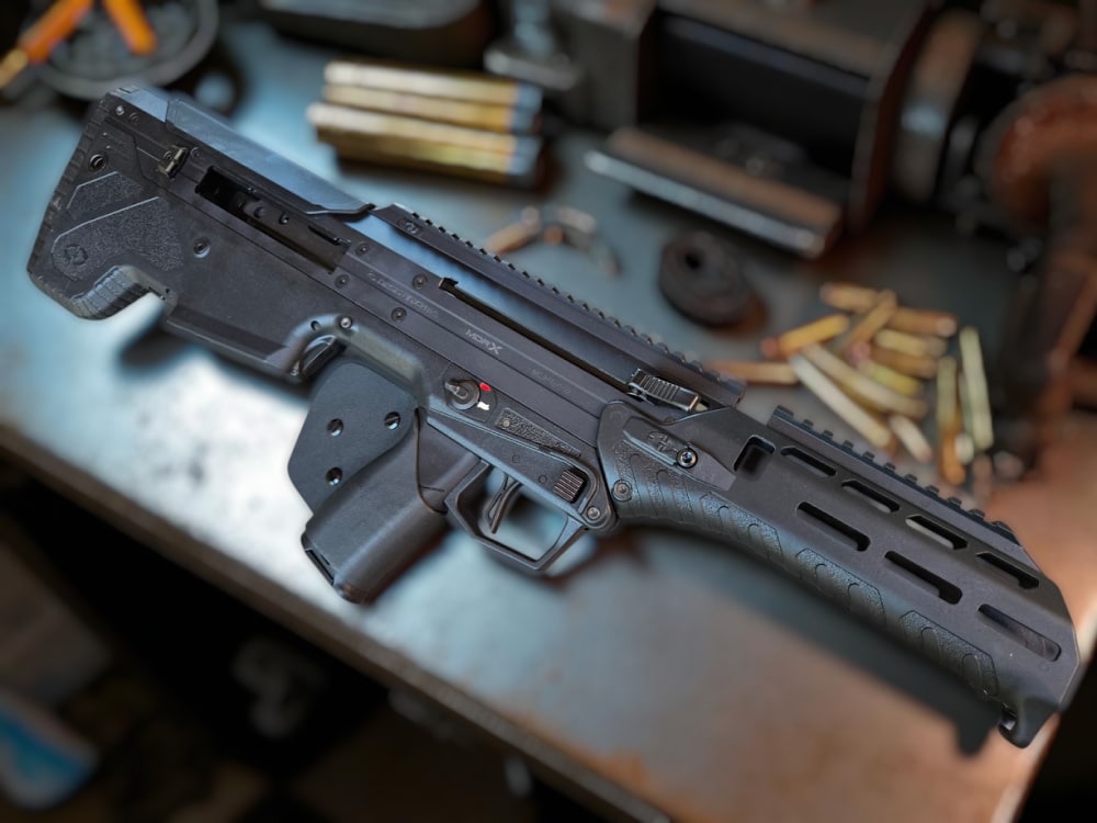 New Desert Tech MDRx Bullpup Forward Eject Rifle Chassis in Black! CA ...