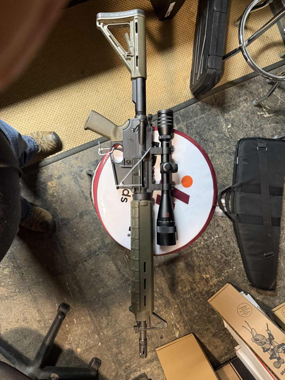 BUSHMASTER XM-15 556 NATO AR RIFLE WITH SCOPE - Semi Auto Rifles at ...