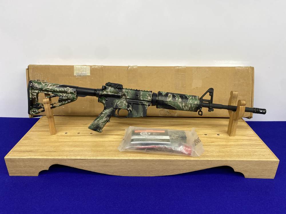 Colt M4 Carbine 5.56mm 16" *RARE VIETNAM TIGER STRIPE CAMO DIPPED FINISH*-img-2