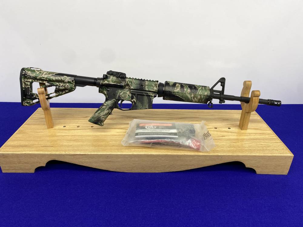 Colt M4 Carbine 5.56mm 16" *RARE VIETNAM TIGER STRIPE CAMO DIPPED FINISH*-img-46