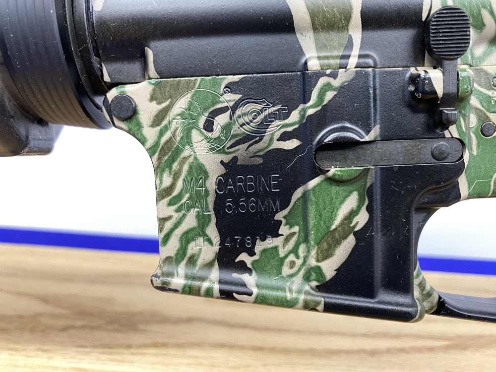 Colt M4 Carbine 5.56mm 16" *RARE VIETNAM TIGER STRIPE CAMO DIPPED FINISH*-img-28