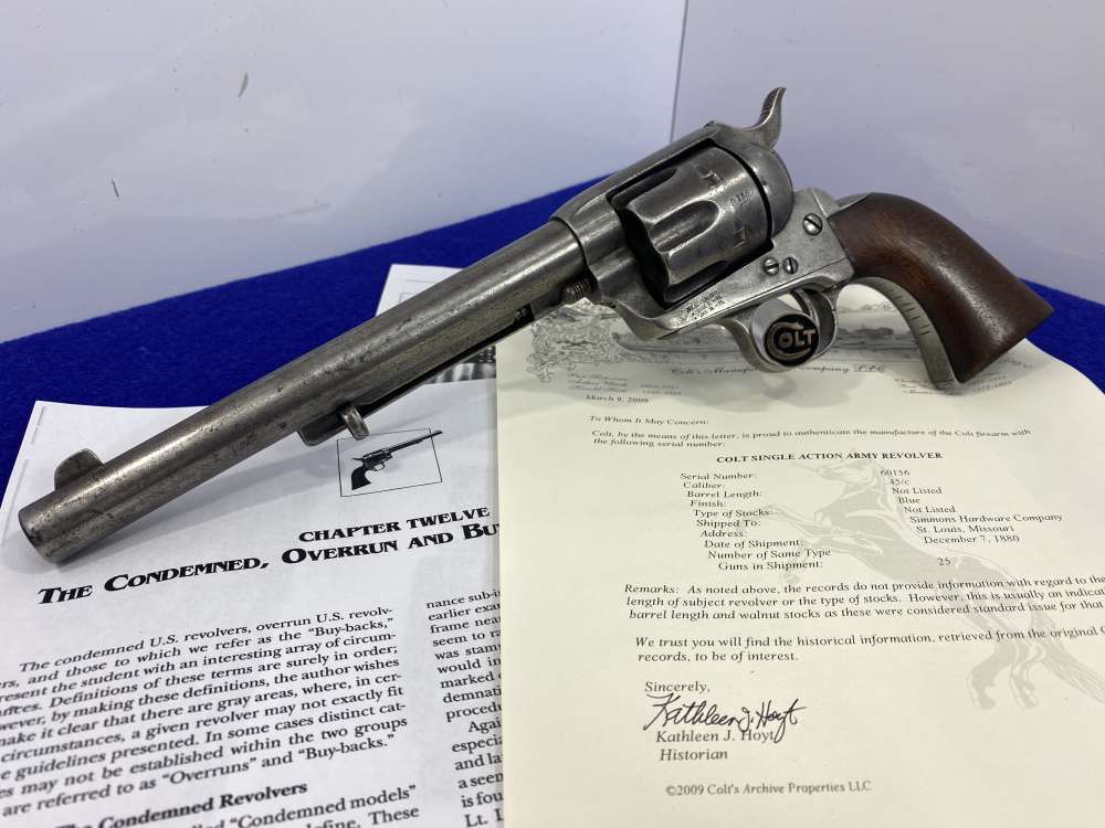 1880 Colt Single Action Army .45 *U.S. GOVERNMENT BUY BACK* "C" Stamped -img-2