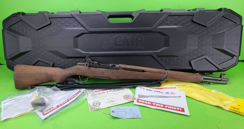 SPRINGFIELD M1 GARAND * 1944 * CMP SERVICE GRADE 30-06 IN HARD CASE ...