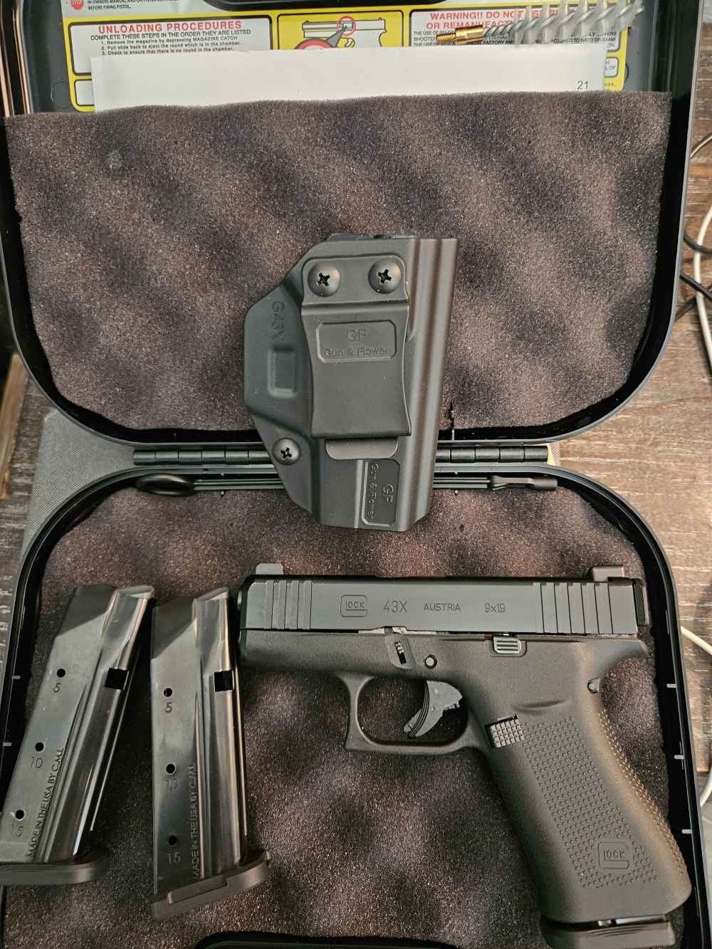 Glock 43x Shield Upgraded, Night Sights, Slide Racker P365 Hellcat ...