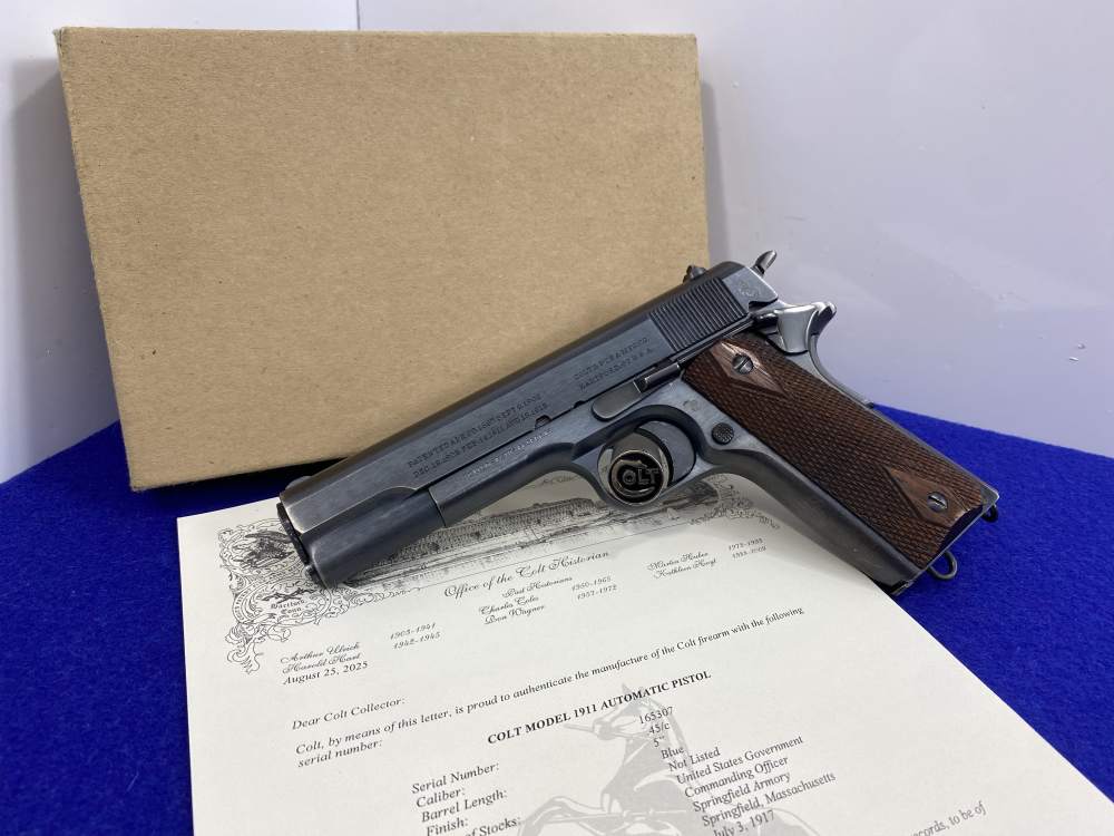 1917 Colt 1911 Military .45 Blue 5" *SOLD TO U.S. GOVERNMENT* Phenomenal-img-2