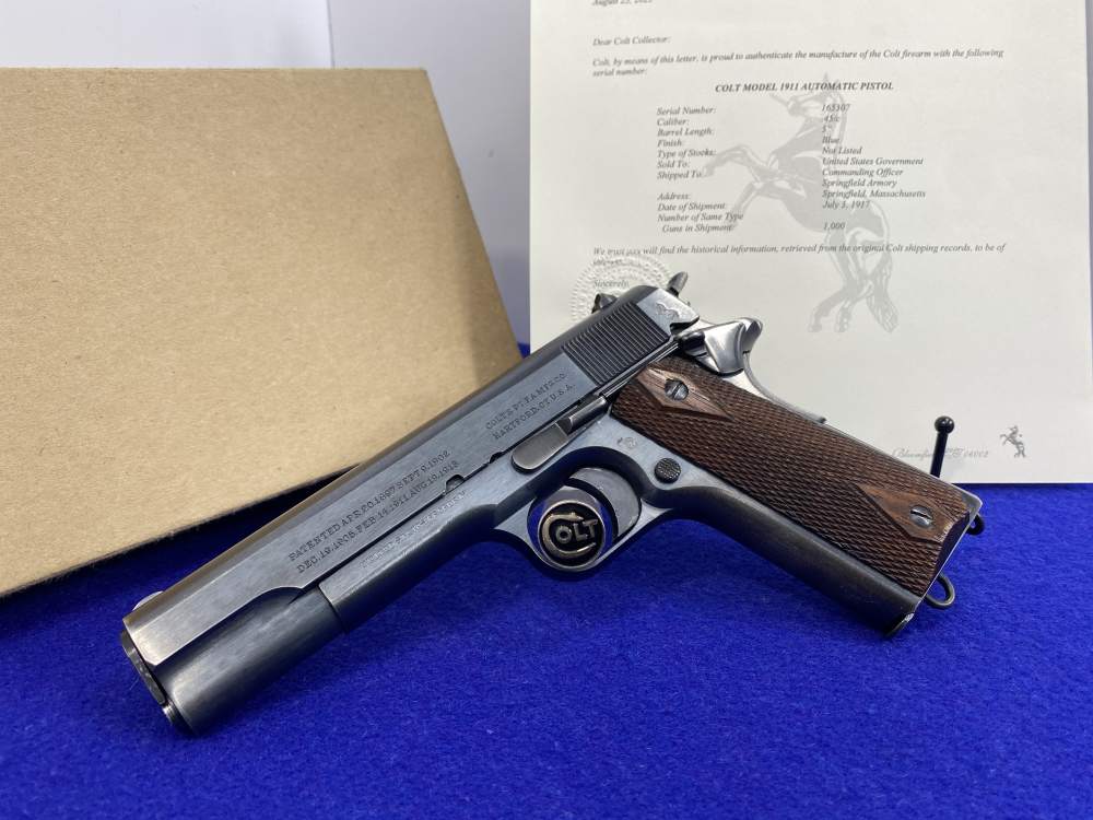 1917 Colt 1911 Military .45 Blue 5" *SOLD TO U.S. GOVERNMENT* Phenomenal-img-3