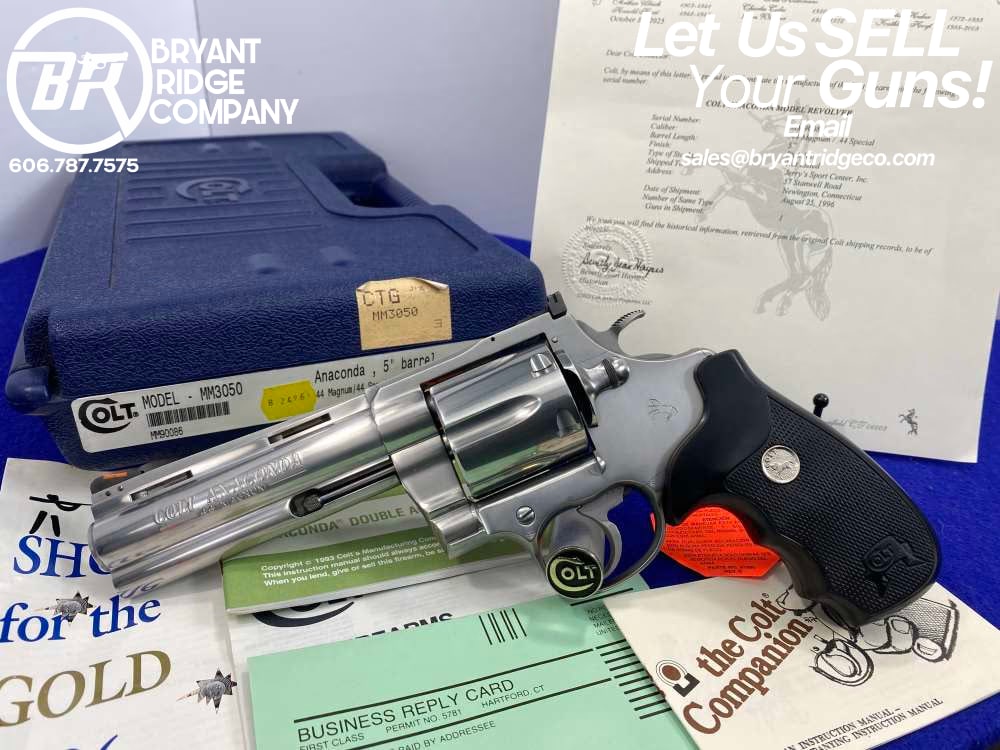 1996 Colt Anaconda .44 Mag *HOLY GRAIL 5" BARREL MODEL* Less than 150 Made-img-0