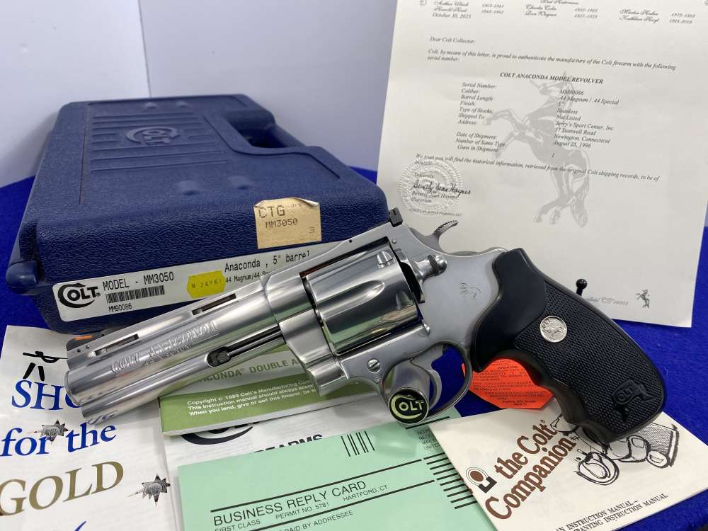 1996 Colt Anaconda .44 Mag *HOLY GRAIL 5" BARREL MODEL* Less than 150 Made-img-76