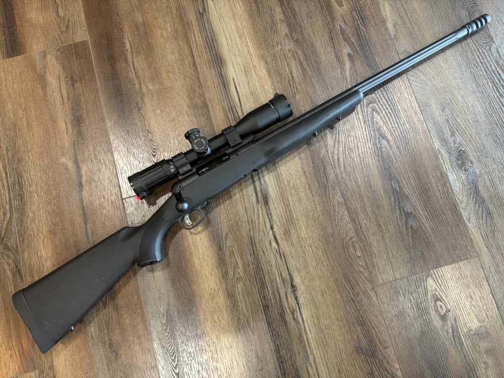 Savage Model 10 FCP AccuStock w/ Muzzle Brake and Mounted SWFA SS 10x42 ...