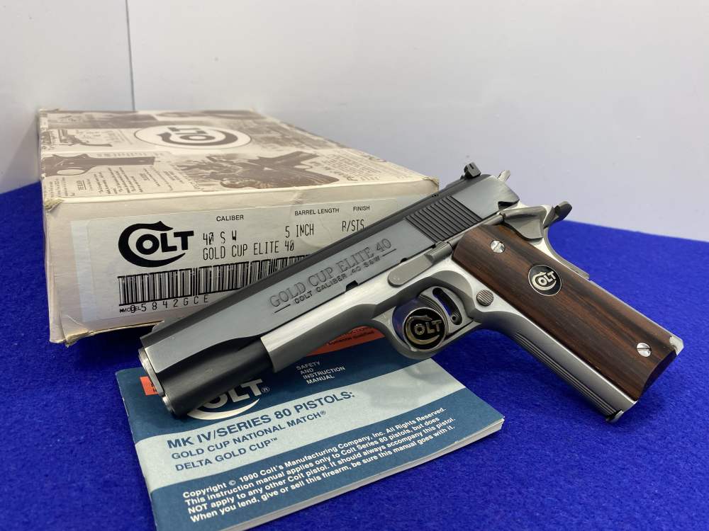 1991 Colt Gold Cup Elite 40 Two-Tone - EXTREMELY RARE - 1 of only 250-img-71