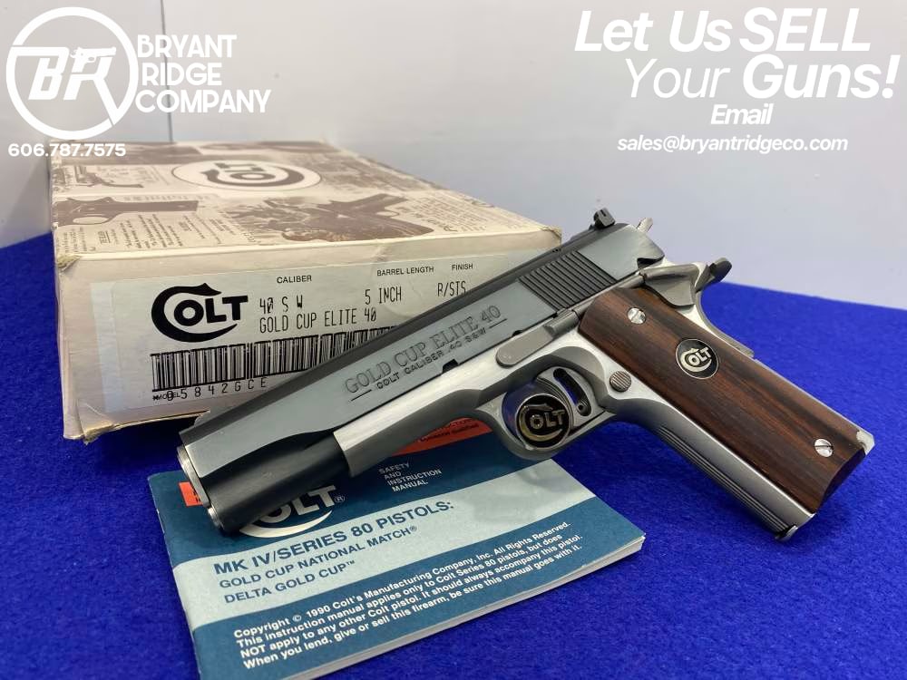 1991 Colt Gold Cup Elite 40 Two-Tone - EXTREMELY RARE - 1 of only 250-img-0