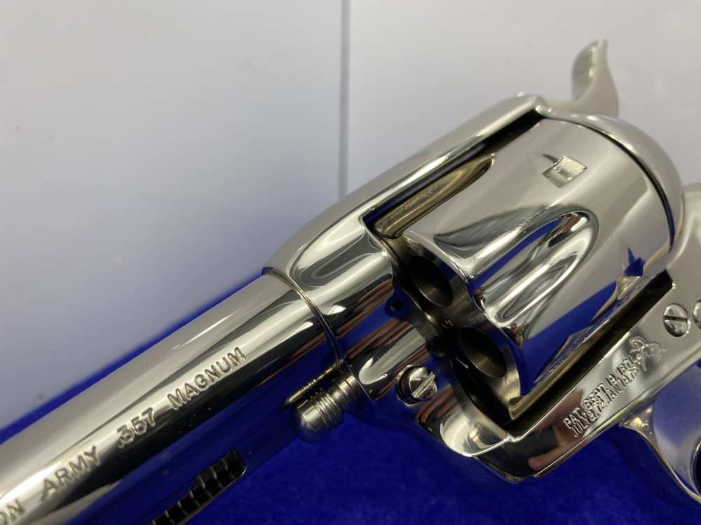 1982 Colt SAA .357 Mag Nickel 5.5" *ONE GUN SHIPMENT TO JOHN JOVINO* -img-11