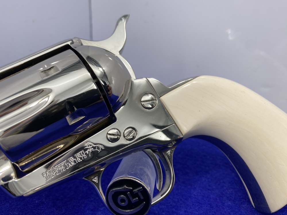 1982 Colt SAA .357 Mag Nickel 5.5" *ONE GUN SHIPMENT TO JOHN JOVINO* -img-8