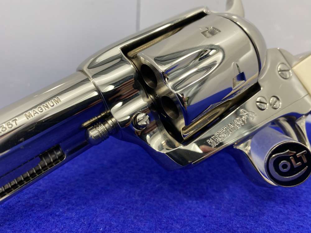 1982 Colt SAA .357 Mag Nickel 5.5" *ONE GUN SHIPMENT TO JOHN JOVINO* -img-10