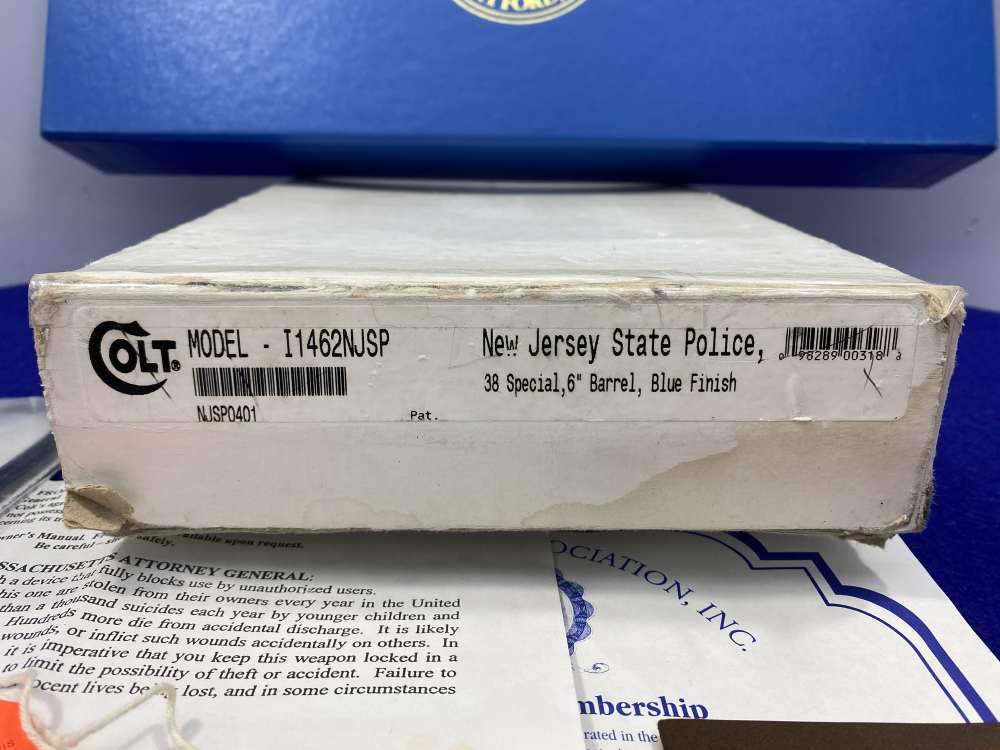 2000 Colt Army Special .38 Spl 6" *NEW JERSEY STATE POLICE REVOLVER*-img-4