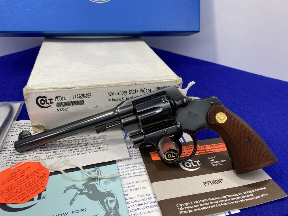 2000 Colt Army Special .38 Spl 6" *NEW JERSEY STATE POLICE REVOLVER*-img-72
