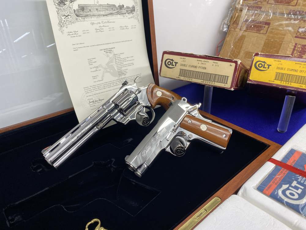 1986 Colt Double Diamond Python & Officers ACP *803 OF 1,000 EVER MADE*-img-143