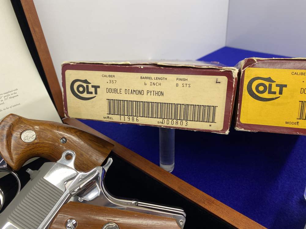 1986 Colt Double Diamond Python & Officers ACP *803 OF 1,000 EVER MADE*-img-11