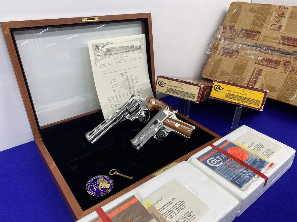 1986 Colt Double Diamond Python & Officers ACP *803 OF 1,000 EVER MADE*-img-3