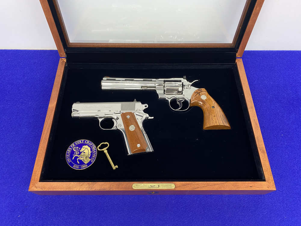 1986 Colt Double Diamond Python & Officers ACP *803 OF 1,000 EVER MADE*-img-6