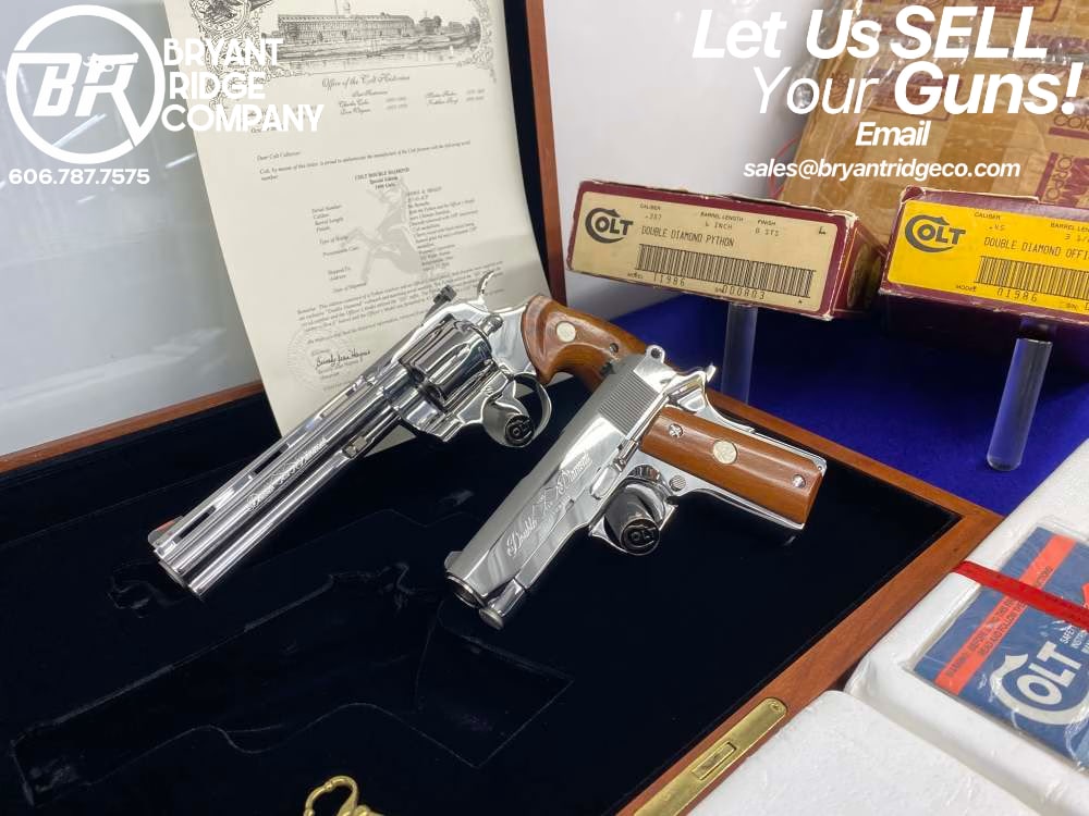1986 Colt Double Diamond Python & Officers ACP *803 OF 1,000 EVER MADE*-img-0